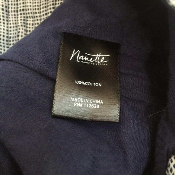 Nanette Lepore Blue Print Quilted Jacket Blazer M - Picture 4 of 7